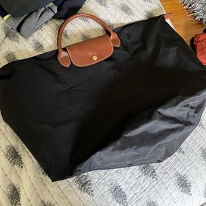 Black Large Longchamp Shoulder Bag